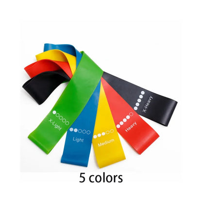 5Pcs/Set Yoga Resistance Rubber Bands
