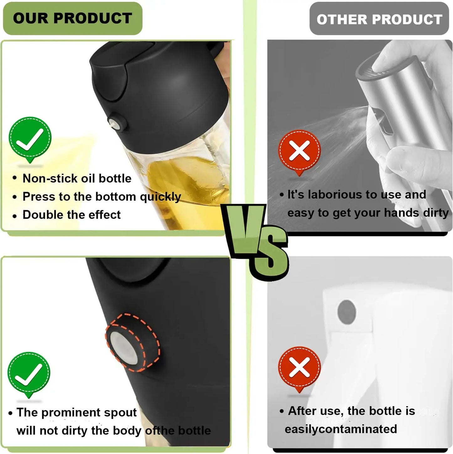 17oz/500ml Plastics Bottle Food-grade Oil