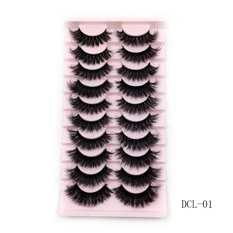 New 10 Pairs 3D Mink Eyelashes