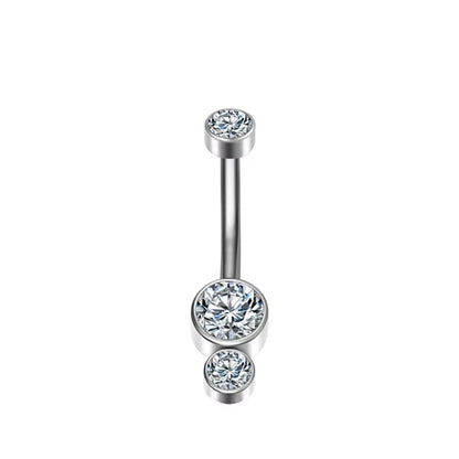 ASTM F136 Titanium 16G Belly Button Rings Internally Thread Round Piercings Ombligo Piercings Navel Ring Body Jewelry For Women