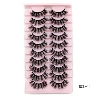 New 10 Pairs 3D Mink Eyelashes