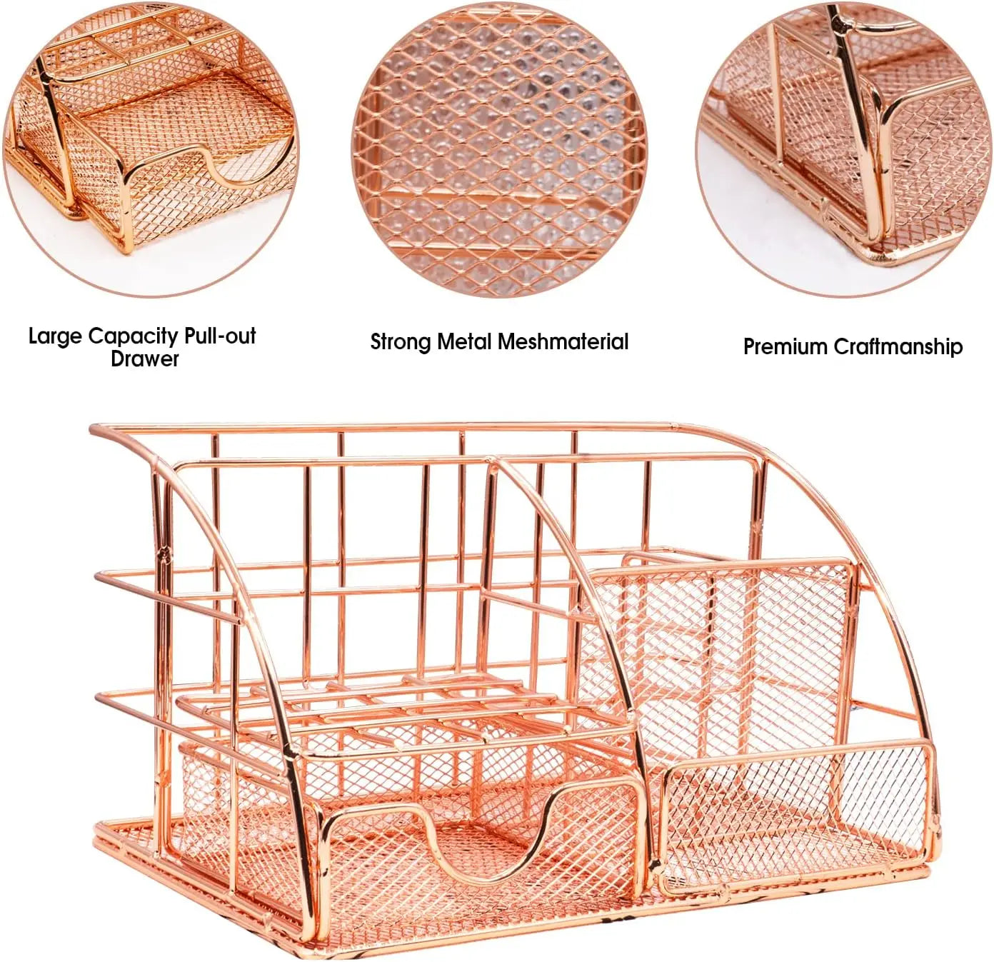 Desk Organizers Accessories Office Supplies Set Stapler, Pen Holder, Phone Holder, Scissors, Pen, Ruler, 30 Paper Clips, 22 Bind