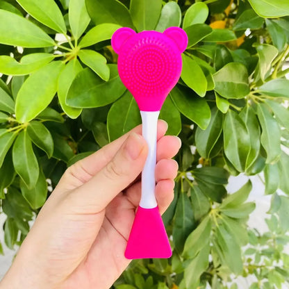 Double Head Facial Mask Brush Silicone