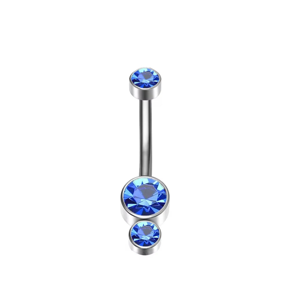 ASTM F136 Titanium 16G Belly Button Rings Internally Thread Round Piercings Ombligo Piercings Navel Ring Body Jewelry For Women
