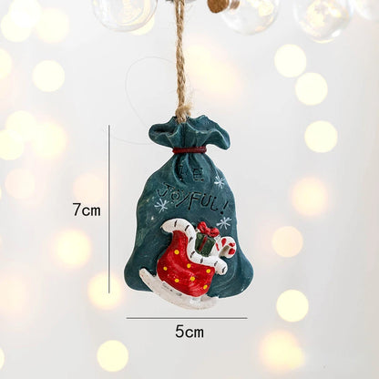 Christmas Resin Tree Decorations Santa