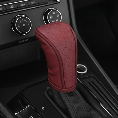 High Quality Car Shift Handle Cover PU Leather Non-slip Wear-resistant Universal Car Automatic Gear Sheath Car Decoration