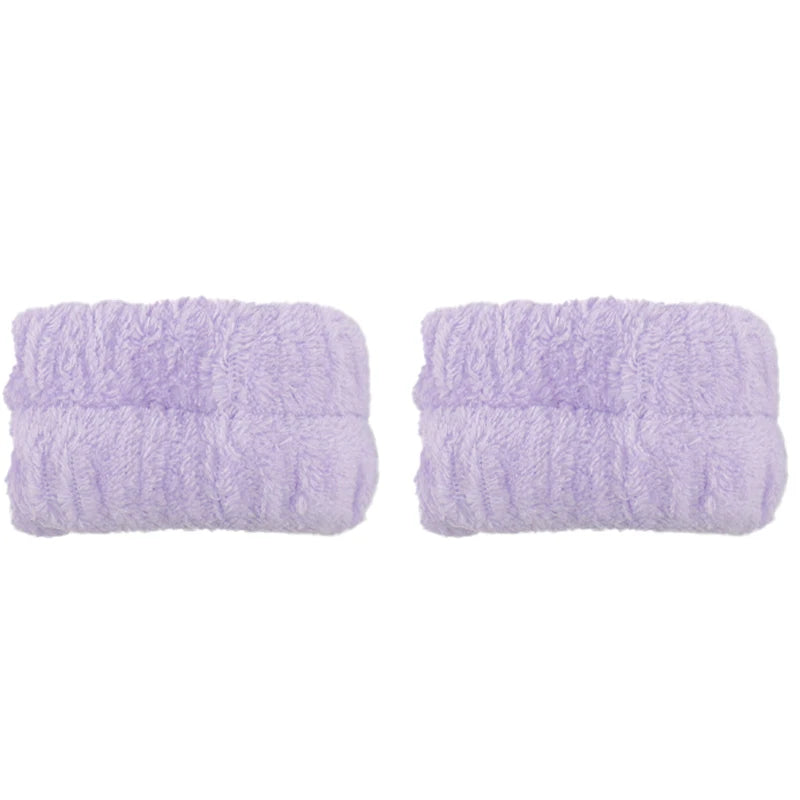 Coral Velvet Facial High-Elastic Makeup Hairband Face Wash Wristband