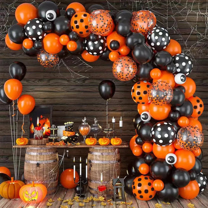 Hot Halloween Balloon Decoration Standing Hummy Pumpkin Ghost Witch Halloween Party Large Foil Balloon Inflatable Door Tree Deco