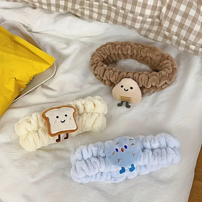 Cute Face Wash Hair Tie Wrist