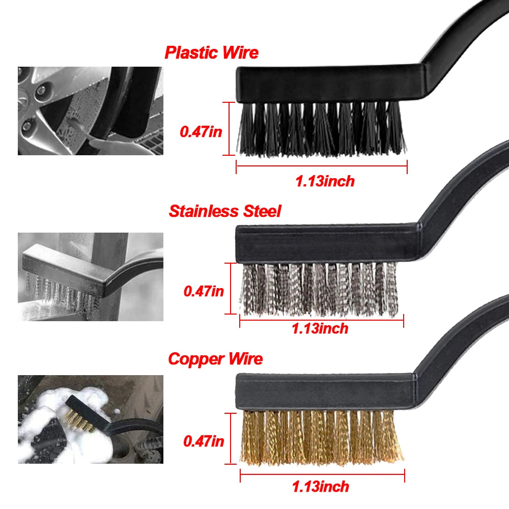 Set de Cepillos de Limpieza para Coche