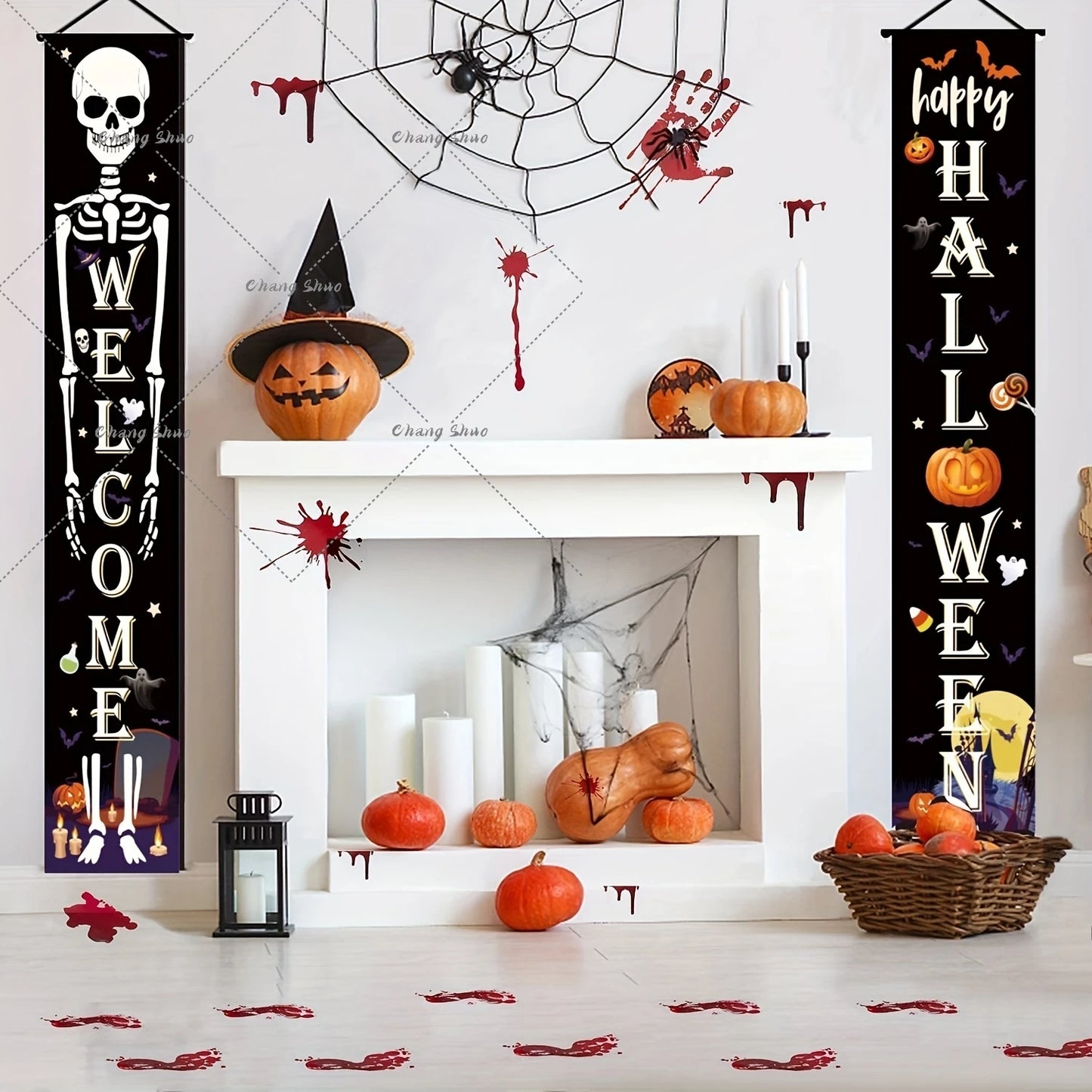 Halloween Hanging Door Curtain Banner