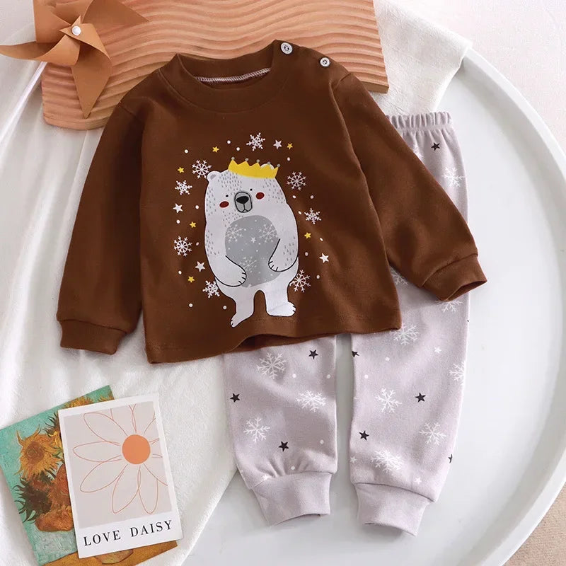 Kids Boys Girls Pajamas Cute Cartoon