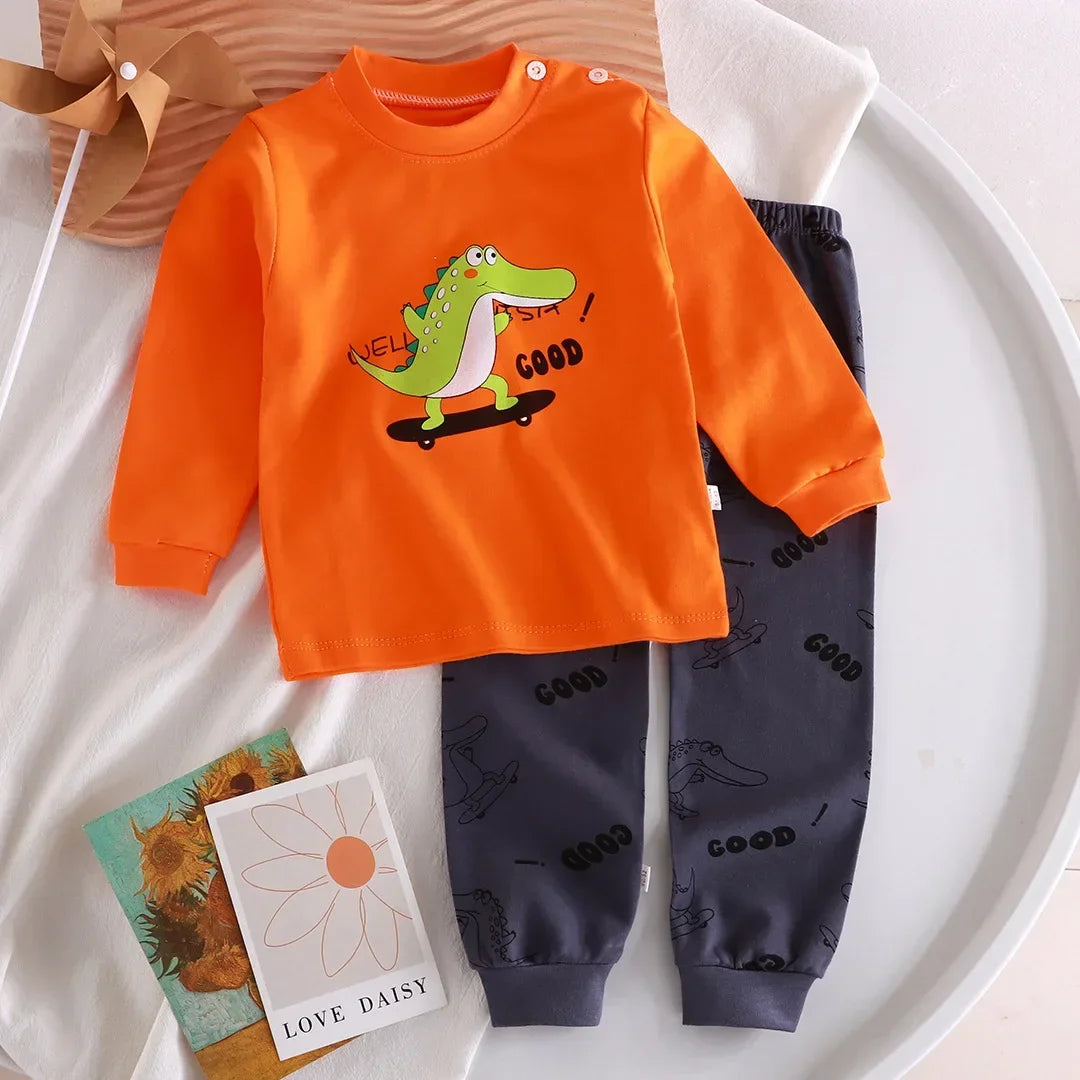 Kids Boys Girls Pajamas Cute Cartoon