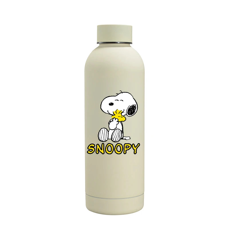 Snoopys Fashion Thermos Bottle Stainless Steel Vacuum Cup Travel Camping Keep Hot Cold Drink Insulated Mug Women Birthday Gifts