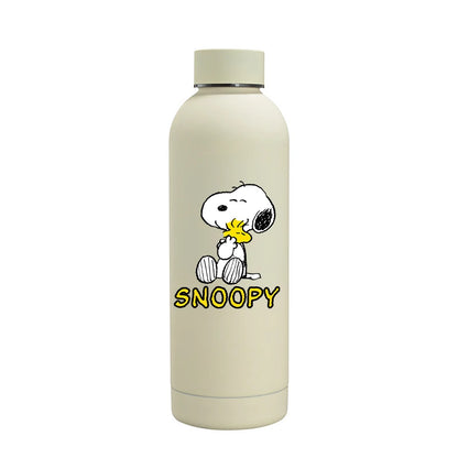 Snoopys Fashion Thermos Bottle Stainless Steel Vacuum Cup Travel Camping Keep Hot Cold Drink Insulated Mug Women Birthday Gifts