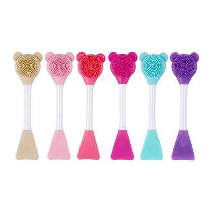 Double Head Facial Mask Brush Silicone