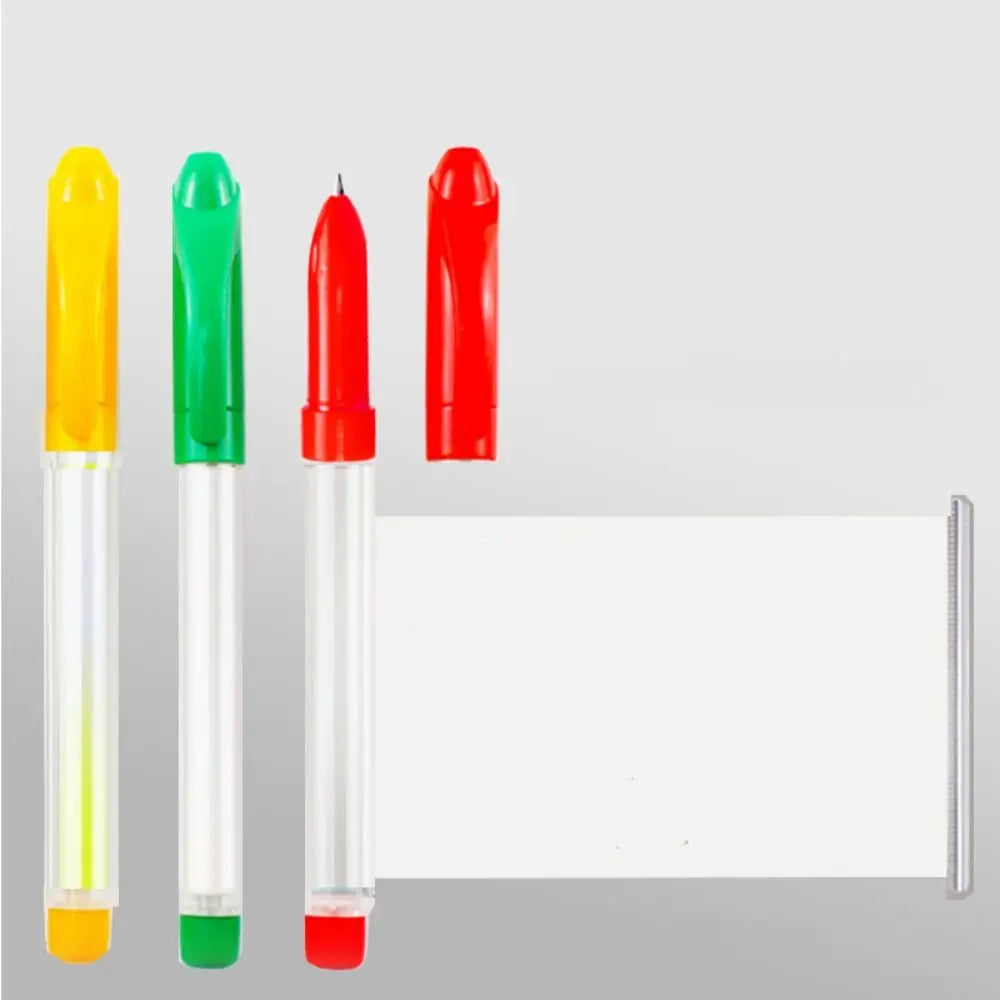 Bolígrafo Gel Negro Retráctil – Papel en Blanco Scroll