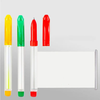 Bolígrafo Gel Negro Retráctil – Papel en Blanco Scroll