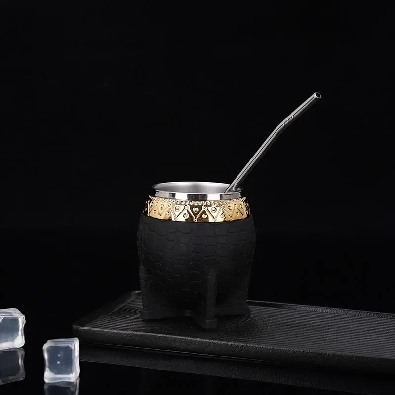 1PC tasses tasses per cafè Stainless Steel Double Wall Cup 200ml Insulated Tumbler Yerba Mate Tea Coffee Beer Drinking