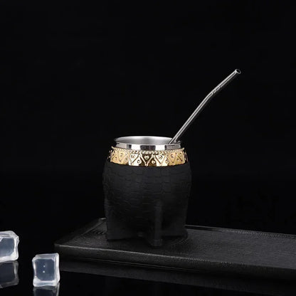 1PC tasses tasses per cafè Stainless Steel Double Wall Cup 200ml Insulated Tumbler Yerba Mate Tea Coffee Beer Drinking