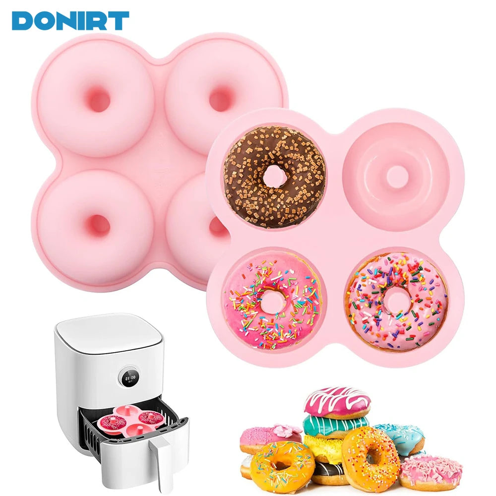 4 Holes Silicone Donut Mold
