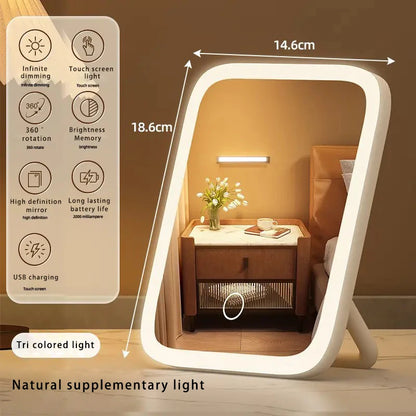 Espejo de Maquillaje LED con Luz Regulable