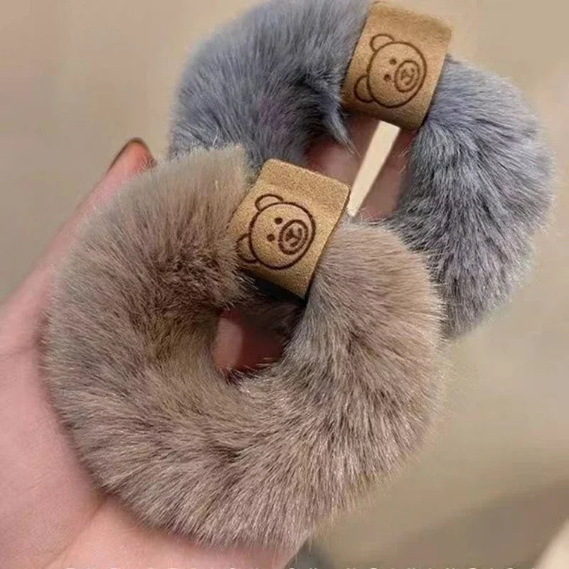 Autumn and Winter Plush Patch Bear