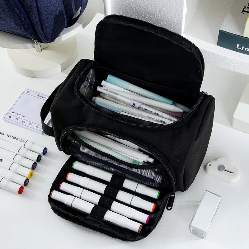 Estuche Escolar de Tela – Gran Capacidad