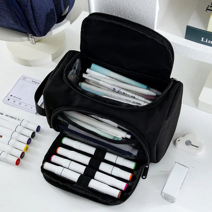 Estuche Escolar de Tela – Gran Capacidad