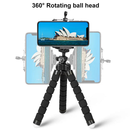 Portable Tripods Phone Tripod Holder Mobile Camera Holder Clip Smartphone Monopod Stand Octopus Mini Flexible Tripod For Phone