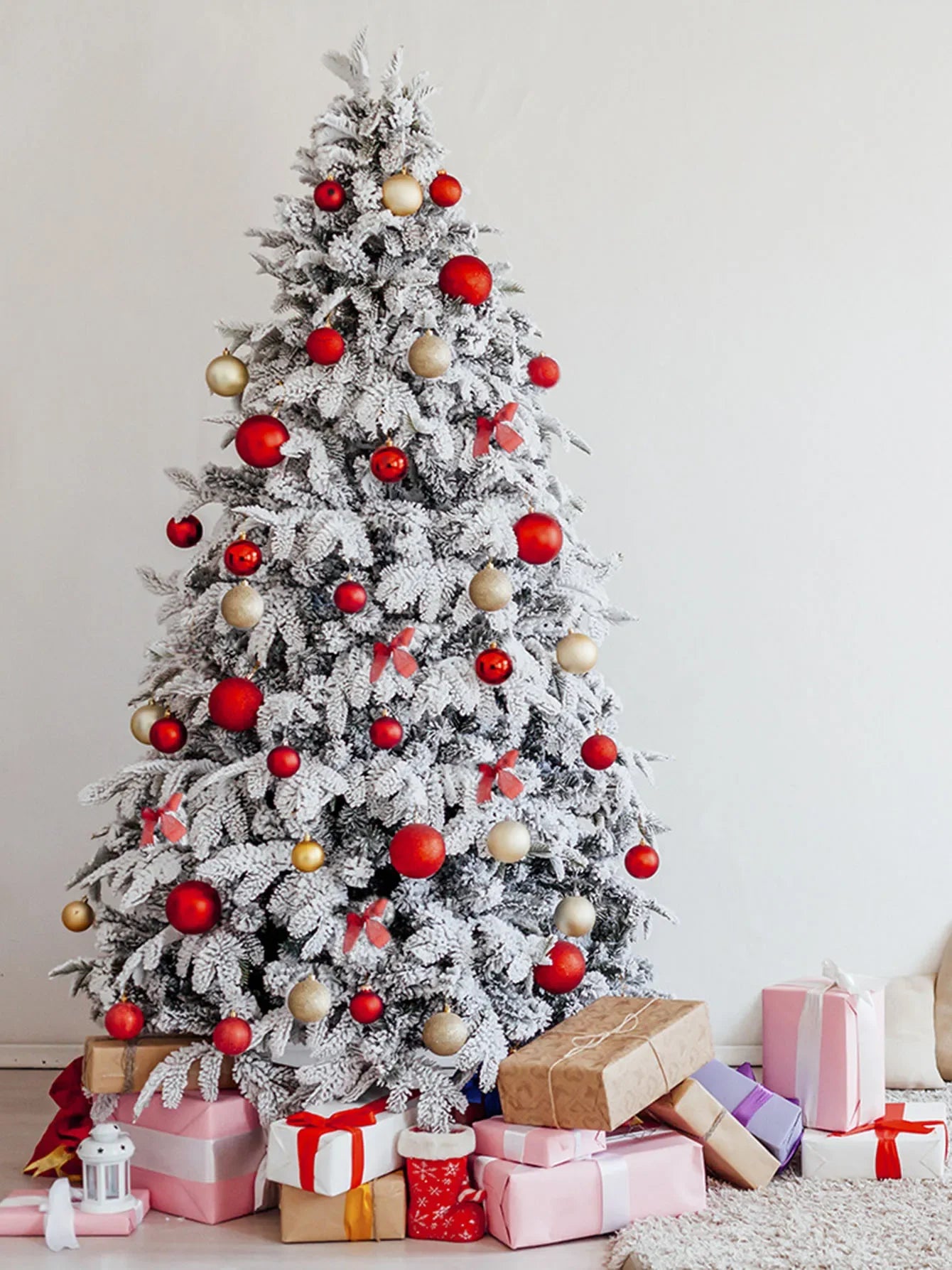 24pcs Christmas ball decorations Christmas Holiday party House decoration ball Christmas tree red ball pendant