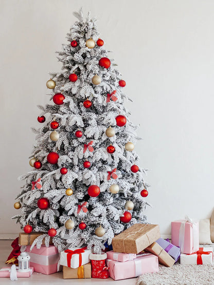 24pcs Christmas ball decorations Christmas Holiday party House decoration ball Christmas tree red ball pendant