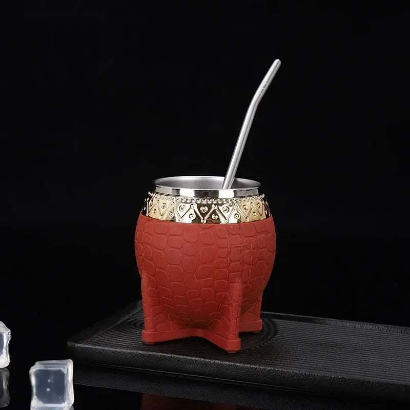 1PC tasses tasses per cafè Stainless Steel Double Wall Cup 200ml Insulated Tumbler Yerba Mate Tea Coffee Beer Drinking