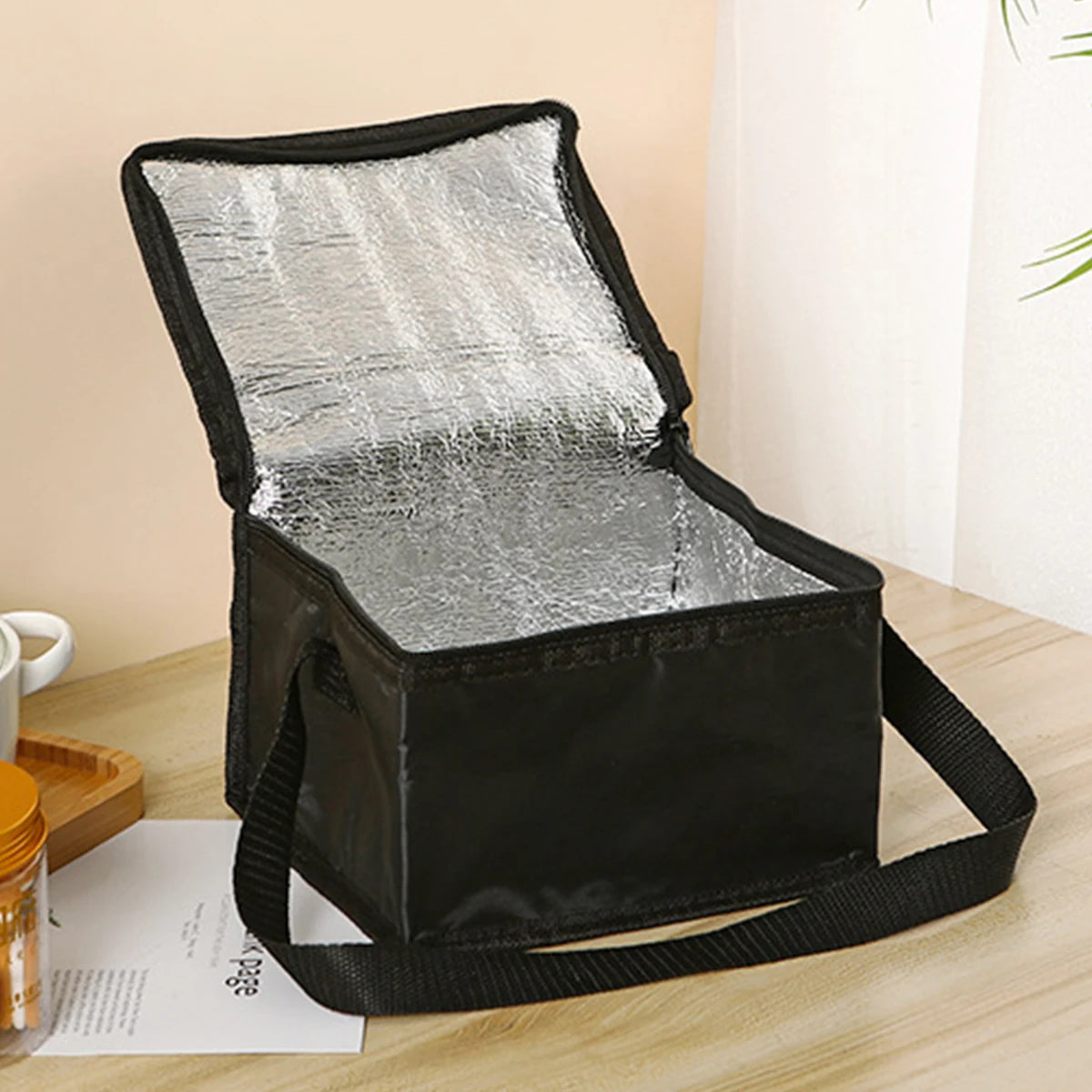 1PC - insulated bag, portable lunch bag, insulated bag, takeaway, outdoor picnic bag, bento bag