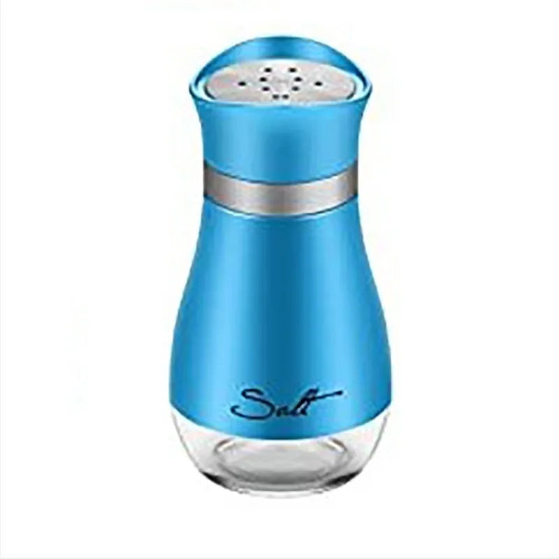 1PC Seasoning Shaker Glass Bottles Spices Storage Barbecue Condiment Jar Salt Pepper Boxes for Kitchen Gadget Tools Organizer