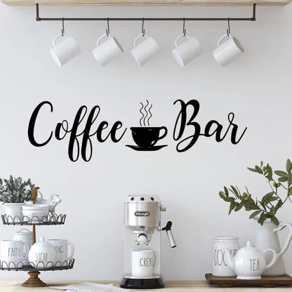 Coffee Bar Wall Decal Sticker