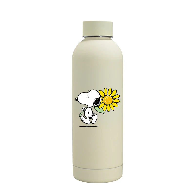 Snoopys Fashion Thermos Bottle Stainless Steel Vacuum Cup Travel Camping Keep Hot Cold Drink Insulated Mug Women Birthday Gifts