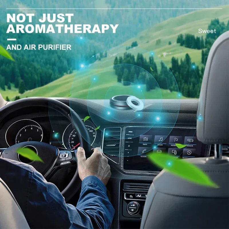 Ambientador de Aromaterapia para Coche con Placa Giratoria