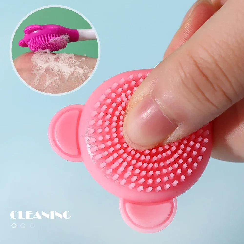 Double Head Facial Mask Brush Silicone