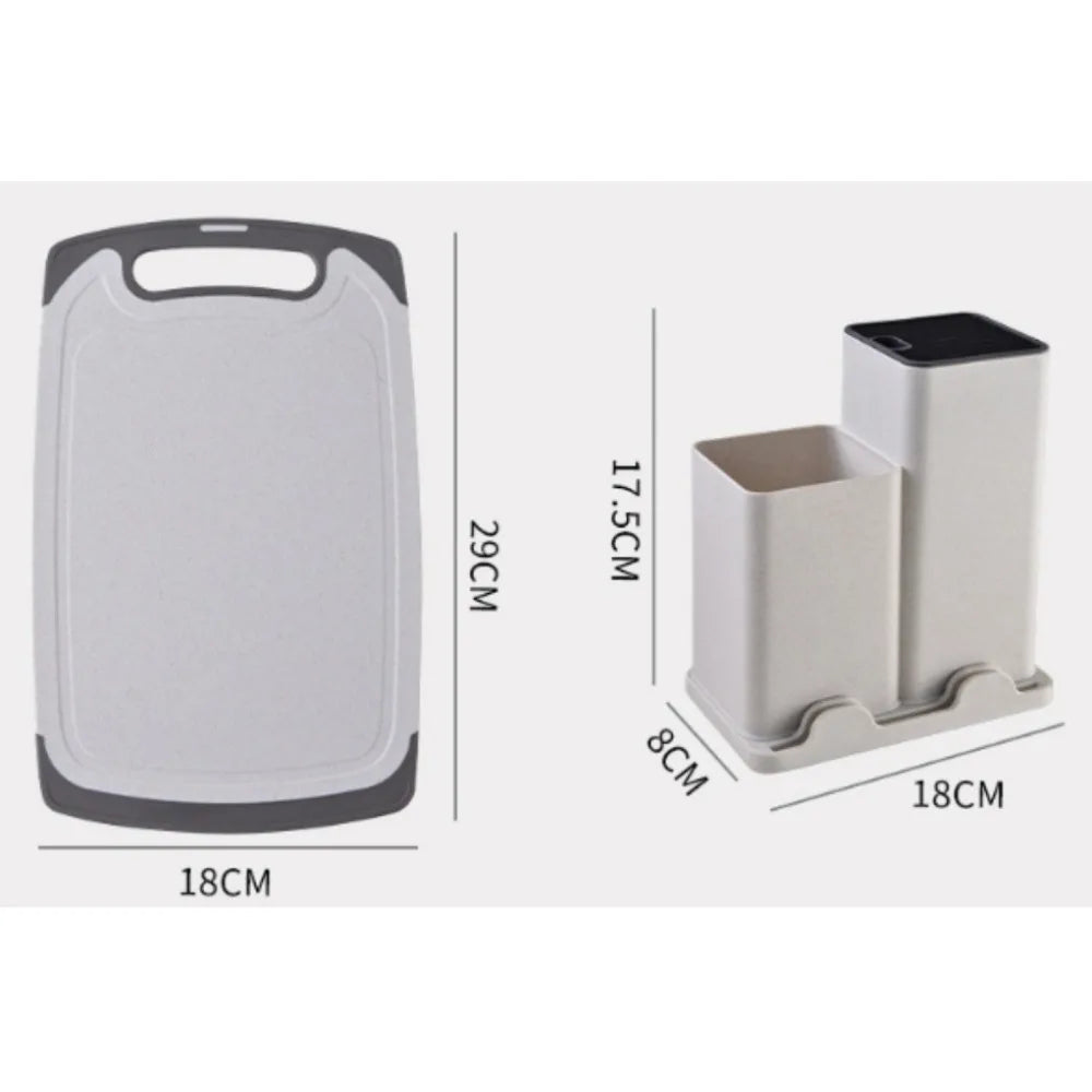 19 Peu Black Cutlery Set; Cooking Spatula Spoon Kitchenware with Storage Bucket Knife Set; Non-Stick Cookware