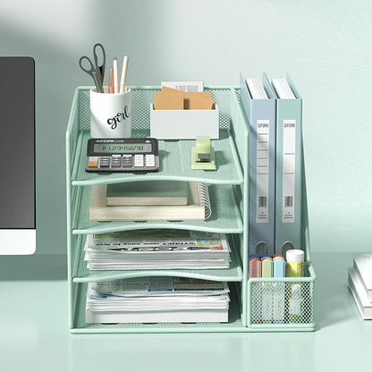 Office desktop file rack metal bookstand