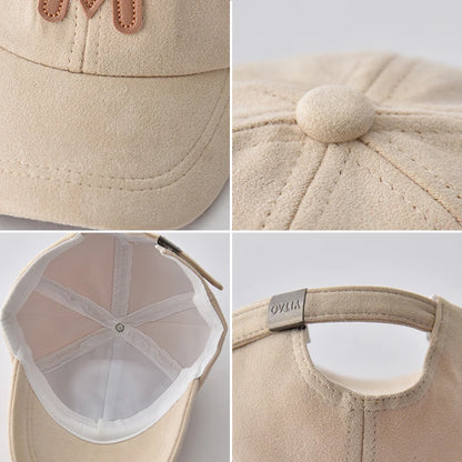 Spring Autumn Children Baseball Cap Suede Letter Baby Hat Outdoor Casual Boys Girls Kids Adjustable Sun Visor Caps