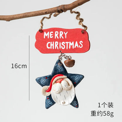 Christmas Resin Tree Decorations Santa