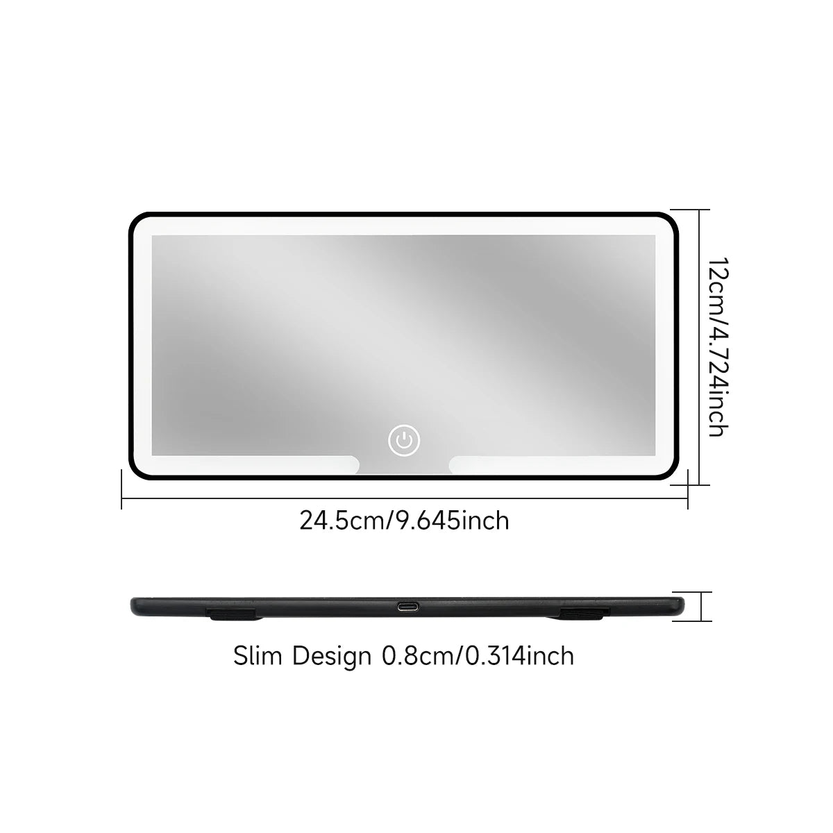 LED Car Makeup HD Mirror Sunshade