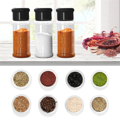 5/10/15/20PC Jars for spices Salt and Pepper Shaker Seasoning Jar spice organizer Plastic Barbecue Condiment Kitchen Gadget Tool