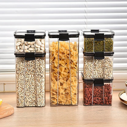 Food storage containers with airtight lids, freezer safe, BPA free plastic meal prep containers and kitchen sets.