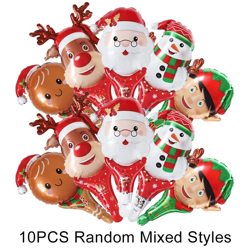 5/10 PCS Christmas Handheld Balloons