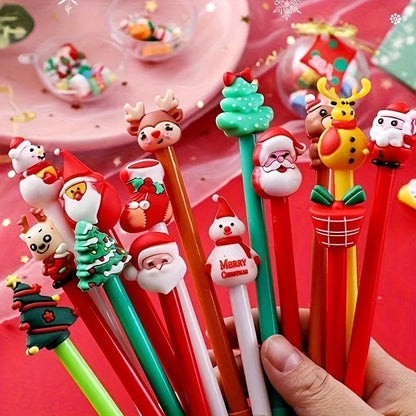 10pcs Cartoon Christmas Pens
