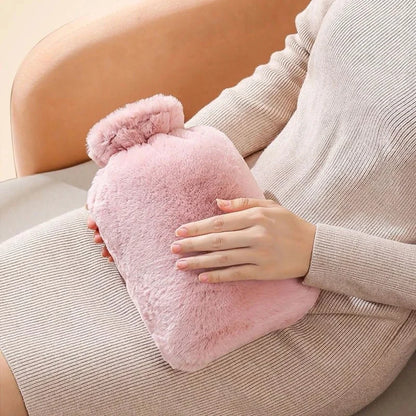 1000ml/1pc Large-capacity Hot Water Bag Removable Hot Water Bag Can Be Reused Women's Belly Warmer Hand Warmer Hot Water Bags