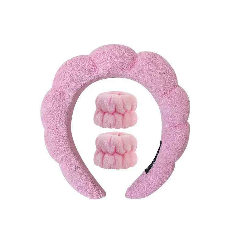 3pcs/lot women Sponge Spa Headband with Wristbands